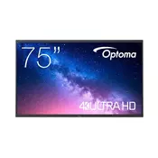 OPTOMA 5753RK 75inch 400cd/m2 UHD Interactive 4K Multi-Touch-Display Android 13 Integrated Google Play Store