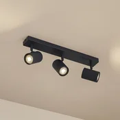 Lindby stropni reflektor Kardis, temno siva barva, 3-žarilna, kovina, GU10 - Hodnik - Sodobni - Aluminij