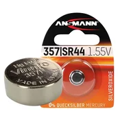 ANSMANN Baterija za satove 1.55 V SR44, SR1154, 357, Srebro-oksid