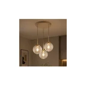 Brilagi - Luster na sajli STELLA 3xE27/60W/230V bež/zlatna