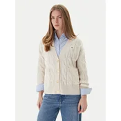 Tommy Hilfiger Pletena jopica WW0WW43089 Bež Regular Fit