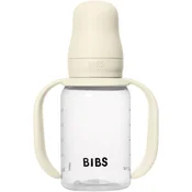 BIBS - Steklenička za učenje pitje, silikon - Ivory