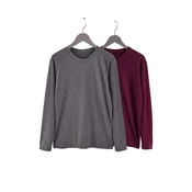 Trendyol Majica antracit/burgund