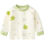 Youqi Majica dugih rukava za bebe, Zelena