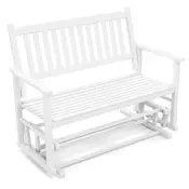 Northio Vrtna klop z mehkim drsenjem 2-sedežna topolov les 126x68x100 cm nosilnost 225 kg
