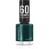 Rimmel 60 Seconds Super Shine lak za nohte odtenek 105 Evergreen 8 ml