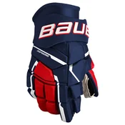 Hokejske rokavice Bauer Supreme M5PRO Navy/Red/White Intermediate 12 palcev