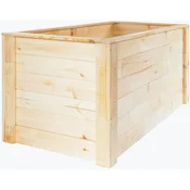 Visoka greda 150 cm x 76 cm x 79 cm Naravna FSC