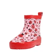 PLAYSHOES Gumene cizme, svijetlocrvena / roza / crna
