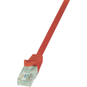 LogiLink RJ45 omrežni kabel CAT 5e U/UTP [1x RJ45 konektor - 1x RJ45konektor] 1 m rdeča LogiLink