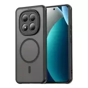 Hibridni ovitek HaloFrost II MagSafe za Xiaomi Redmi Note 15 Pro 4G - black
