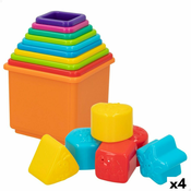 slomart kocke za sestavljanje playgo 16 kosi 4 kosov 10,5 x 9 x 10,5 cm