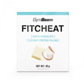 GymBeam Fitcheat Protein Chocolate 80 g bijela čokolada - kokos