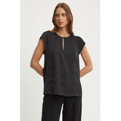 Bluza Calvin Klein za žene, boja: crna, bez uzorka, K20K207161