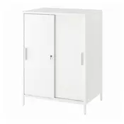 TROTTEN Ormaric s kliznim vratima, bela, 80x55x110 cm
