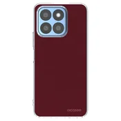 Silikonski prozorni ovitek za Honor X8b - Burgundy red