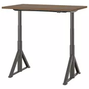 IDASEN Podesivi radni sto, smeda/tamnosiva, 120x70 cm