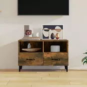TV ormaric dimljeni hrast 80 x 36 x 50 cm konstruirano drvo