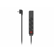 HAMA Distributer Sa 3 Uticnice I 2 USB Porta/ Crni 223182