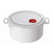 POSODA ZA MIKROVALOVNO PEČICO S POKROVOM 1,8L, PLASTIČNA, 20X10CM