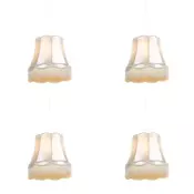 Set 4 Retro visečih svetilk smetanova 45 cm - Granny