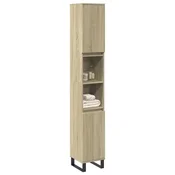 Vidaxl vidaXL Kopalniška omarica, hrast sonoma, 30x30x190 cm