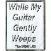 The Beatles While My Guitar Gently Weeps Našitek za šivanje 90 x 72 mm