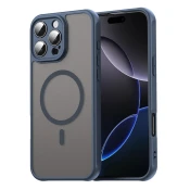 Hibridni ovitek HaloFrost II MagSafe za iPhone 16 Pro Max - navy blue