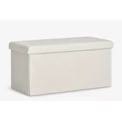 Tabure 76x38 cm prljavo bela teddy