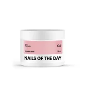 NAILSOFTHEDAY Prekrivna podlaga NOVO 06 - polprozorna hibridna podlaga v odtenku nude-breskev, 30 ml