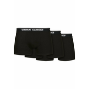 Organic Boxer Shorts 3-Pack Black+Black+Black