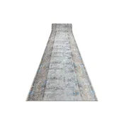 RugsX Tekač gumiran LOTUS BORDERO 95111 sivo / bež pralna protizdrsna 80 80x250 cm, (22134160)