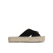 Manebi Espadrile Double Sole X Bands Sandals K 1.0 DX Črna