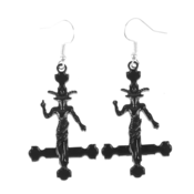 Uhani Baphomet Cross - PSY1111