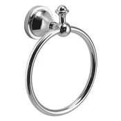 NEVIS Towel Ring Holder, chrom - Chrome - 180x210x82 mm - Gedy - NEVIS - 120 - Zlitina - Nosilec brisač: krog - Retro - 180 - 210 - 82 - 14