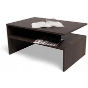 shumee Klubska mizica BOSTON EX3, plošča wenge 18 mm s polico