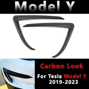 Okrasni okvir sprednje meglenke za Tesla Model 3/Y – Barva: Ogljikova Vlakna Sijaj, Model: Tesla Model Y