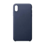 HURTEL ECO Leather usnjena torbica ovitek iz ekološkega usnja za iPhone 12 Pro Max temno modra