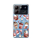 Silikonska maska za ZTE Blade A54, Cozy Christmas