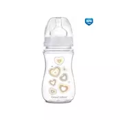 Canpol babies Láhev se širokým hrdlem NEWBORN BABY 240ml, Béžová