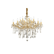 Ideal Lux – Kristalni lestenec na vrvici FLORIAN 18×E14/40W/230V