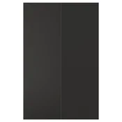 NICKEBO 2 vrata za kotno podstavno omarico, mat antracit, 25x80 cm