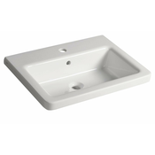 Keramični umivalnik CITY, 60 x 18 x 45 cm - Bela - 24 - 45.00 - Keramika - Obešen na steno – vijaki - Da - Sapho - Ceramics CITY - 60.00 - 1 odprtina - Rectangle - Umivalnik - 60x18x45 cm