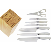 Hen & Rooster Kitchen Set Wood Block