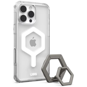 UAG Plyo Magsafe, Ice White/Titanium Stand - iPhone 16 Pro Max