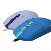 Logitech G203 LIGHTSYNC gaming miš, optički, lilac, 910-005853