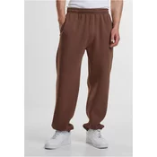 Mens basic sweatpants Fluffy brown