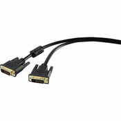 renkforce DVI priključni kabel [1x DVI-vtič 24+1 polni - 1x DVI-vtič 24+1 polni] 1.80 m črne barve renkforce