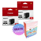 Canon - Komplet tinta Canon PGI-1500XL BK (crna), original, 2 komada + GRATIS POKLON