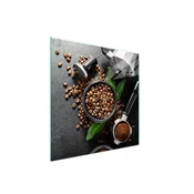 shumee Steklena zaščita za kuhalno ploščo 50x52 Coffee